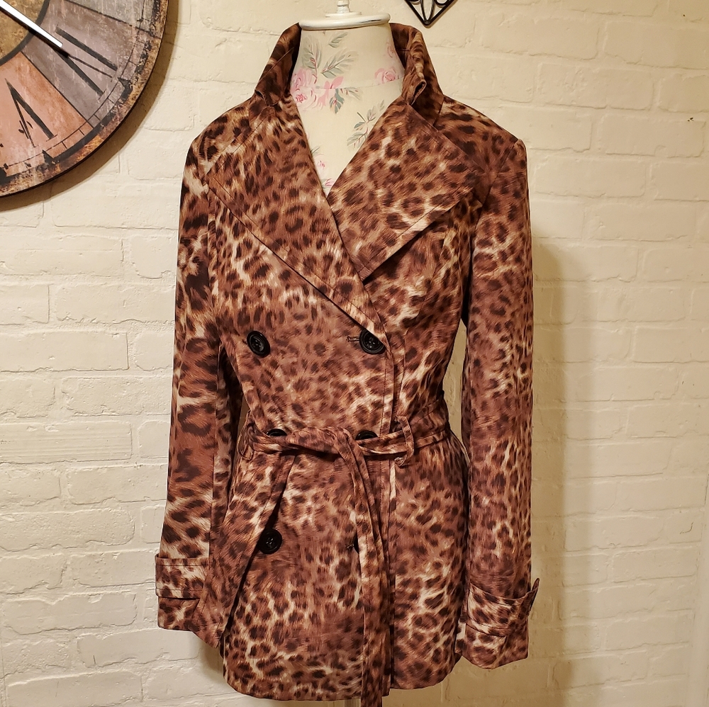 Womens Large Behar New York Animal Print Jacket